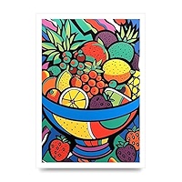 Lithobee - Animated Fruit Bowl in Britto Style Home Wall Art